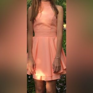 Backless Fit and Flare Dress